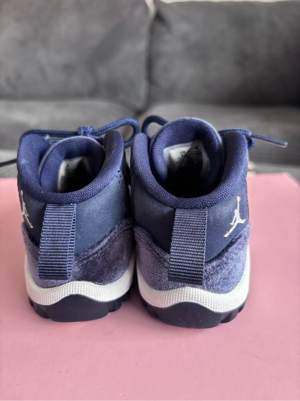 Nike Kids Navy Blue Jordan Low-Top Sneakers